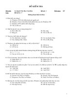 Kiểm tra môn tin học căn bản docx