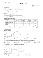 Tiết 93 kiểm tra 1 tiêt môn toán 6