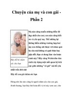 Chuyện của mẹ và con gái Phần 2 docx