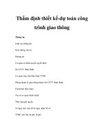 Thẩm định thiết kế-dự toán công trình giao thông doc