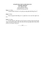 KT Lịch sử kì II (có đáp án)