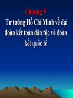 Chương V: Tư tưởng Hồ Chí Minh về đại đoàn kết toàn dân tộc và đoàn kết quốc tế ppsx
