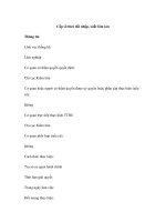 Cấp sổ theo dõi nhập, xuất lâm sản Thông tin Lĩnh vực thống kê: Lâm nghiệp Cơ doc