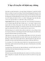 Y học cổ truyền với bệnh nuy chứng ppt