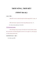 Tự nhiên xã hội lớp 1 - TRỜI NÓNG, TRỜI RÉT (THMT liên hệ ) doc