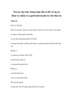 Thủ tục cấp Giấy chứng nhận đầu tư đối với dự án thẩm tra (thẩm tra ngành kinh doanh trò chơi điện tử) pptx