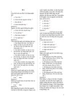 Trắc nghiệm quản trị tài chính - Chương 4 potx