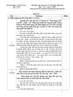 Đáp án chi tiết đề thi học kỳ II môn Văn NH 09-10