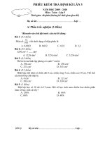 Đê thi toán giữa kì 2 - lop 5