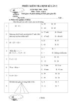 Đê thi kiểm tra định ki lần III