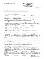 đề thi học kì 2 lớp 12