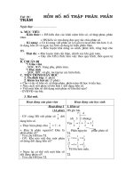 TIẾT 91 - HỖN SỐ - SỐ THẬP PHÂN - PHẦN TRĂM