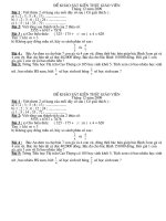 Đề khảo sát kiến thức giáo viên