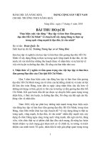 Bài thu hoạch Đảng là Đạo đức là văn minh