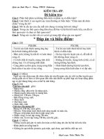 de kiem tra 1 tiết sinh 8 ki 2 có dap án