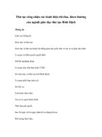 Thủ tục công nhận các danh hiệu thi đua, khen thưởng của ngành giáo dục đào tạo Bình Định ppt