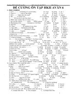 Đề cương anh văn 6 HKII (09-10)