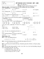 đề thi học kì II toán 9