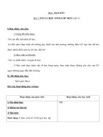 Giáo án đạo đức lớp 1 - EM LÀ HỌC SINH LỚP MỘT (tiết 2) ppt