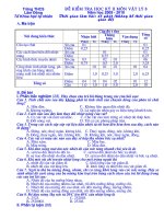 KTHKII Vật lý 8 (Có ma trận)