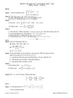 Đề ôn tập KT HK môn Toán lớp 10 HK2