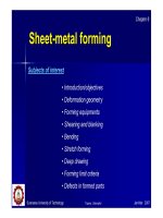 Sheet-metal forming Subjects of interest doc