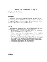 Phần I: Giới Thiệu Chung Về Hộp Số pptx