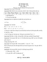 đề thi học kì II toán 7(2009-2010)