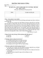 ĐỀ VÀ ĐÁP ÁN KÌ II VĂN 9