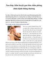 Xoa bóp, bấm huyệt gan bàn chân phòng chữa bệnh thông thường pps