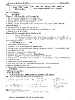 Đề cương ôn tập Toán 10 HKII CB-NC