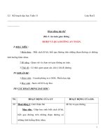 Hoạt động tập thể lớp 2 - ĐI BỘ VÀ QUA ĐƯỜNG AN TOÀN potx