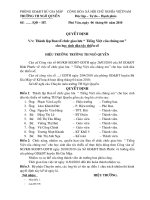 Quyết định thành lập BTC giao lưu 