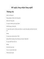 Đề nghị công nhận làng nghề pps