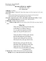 Đề thi cuối học kỳ II môn TV lớp 5