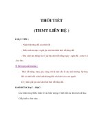 Tự nhiên xã hội lớp 1 - THỜI TIẾT (THMT LIÊN HỆ ) pps