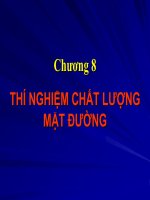 bài giảng thí nghiệm đường ô tô, chương 8 ppsx