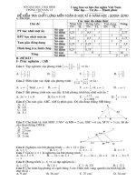 Đề kiểm tra HK II - Môn Toán 8