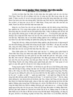 Không gian nhân tính trong truyện ngắn 