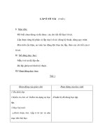 Kỹ thuật lớp 4 - LẮP Ô TÔ TẢI (3 tiết ) pdf