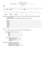 Phieu hoc tap toan 3