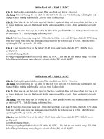 ĐỀ KIỂM TRA PHẦN CHẤT KHÍ (HAY)