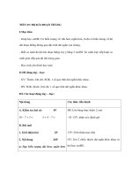 Giáo án toán lớp 1 - ĐỘ DÀI ĐOẠN THẲNG pptx