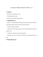 Kỹ thuật lớp 4 - CẮT, KHÂU, THÊU SẢN PHẨM TỰ CHỌN (Tiết 1) pdf