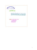 Chương VIII: Tính năng dẫn hướng của ô tô máy kéo pps