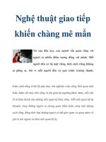 Nghệ thuật giao tiếp khiến chàng mê mẩn pps