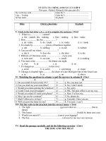 ĐỀ THI HK II  ANH VĂN 8 ĐÃ DUYỆT