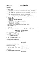 TIẾT 96 + 97 -  LUYỆN TẬP VỀ TÌM GIÁ TRỊ PHÂN SỐ CỦA MỘT SỐ CHO TRƯỚC