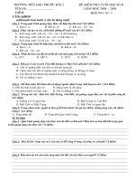 đê KT cuối HKII môn Khoa Học 4