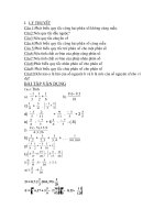 ôn tập hoc kì II toan 6